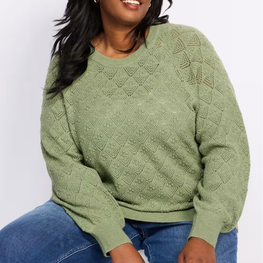Market & Spruce Sage Textured Women's Sweater